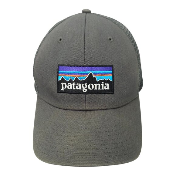 Patagonia Mesh Snapback Cap Trucker Baseball Outdoor Embroidered Patch Logo Hat - Picture 8 of 13